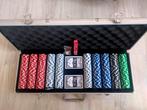 Nieuwe Heavy Duty Poker Set in Koffer, Vijf spelers of meer, Ophalen, Zo goed als nieuw, Reisspel