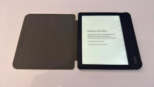 Kobo Libra H2O E reader | Met zwarte sleepcover, Computers en Software, E-readers, Zo goed als nieuw, 7 inch, 8 GB, Touchscreen