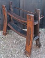 Wijnrek. Ca 1920/1940. Robuust/stoer.  Eikenhout.  64/51 cm., Ophalen, Gebruikt, Hout, 5 tot 15 flessen