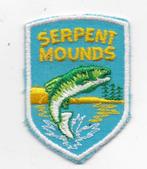 SO - Logo / Badge Serpent Mounds Afmeting: 7 x 5 cm, Ophalen of Verzenden, Nieuw, Overige typen