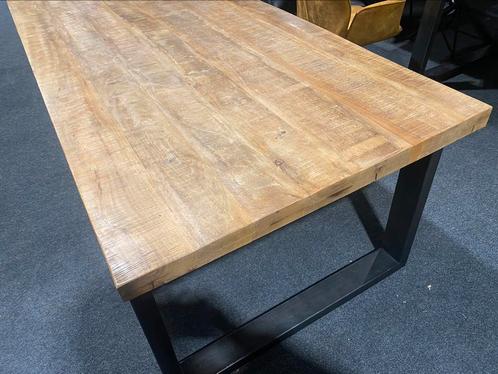 Tafel mangohout 240 x100 extra dik blad zware uitvoering, Huis en Inrichting, Tafels | Eettafels, Nieuw, 100 tot 150 cm, 200 cm of meer