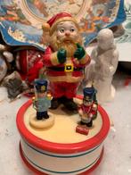 Vintage Speeldoos met Kerstman, Diversen, Kerst, Gebruikt, T, Ophalen of Verzenden, N