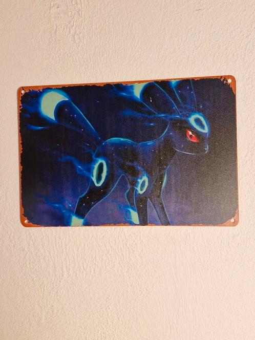 Pokemon Metalen poster Umbreon, Huis en Inrichting, Woonaccessoires | Wanddecoraties, Nieuw, Ophalen of Verzenden