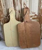 2x Brocante houten snijplanken - broodplanken - brood plank, Antiek en Kunst, Curiosa en Brocante, Ophalen of Verzenden