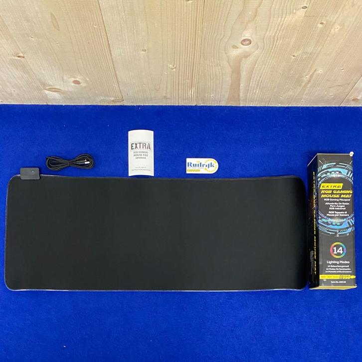 Gaming Muismat XXL RGB 14 lichtkleuren 80x30cm USB - NIEUW, Computers en Software, Muizen, Zo goed als nieuw