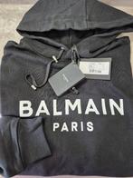 BALMAIN Hoodie – Zwart, Maat L, 100% Katoen, Maat 52/54 (L), Balmain, Zwart, Nieuw