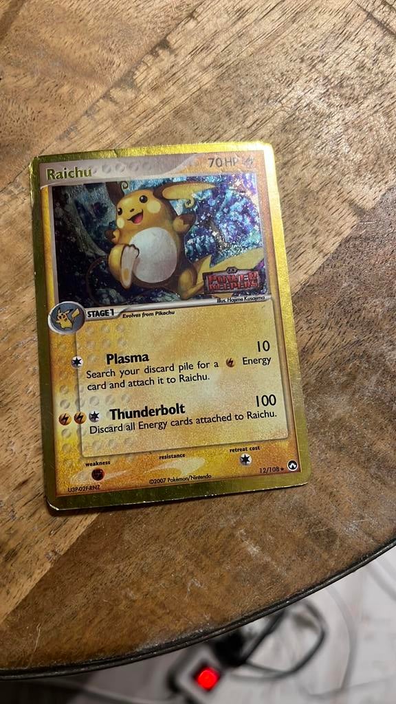 EX Power Keepers – 12/108 – Raichu (rare holo + stamp), Ophalen of Verzenden, Gebruikt