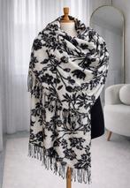 Zwart/Witte Fleece Sjaal - 180x90 cm, Ophalen of Verzenden, Nieuw, Sjaal