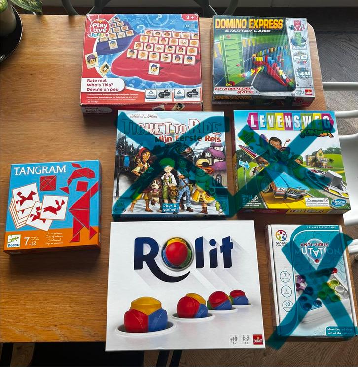 Diverse Bordspellen Collectie, Hobby en Vrije tijd, Gezelschapsspellen | Bordspellen, Gebruikt, Een of twee spelers, Reisspel