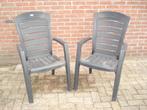 2x  tuinstoel  Jardin     samen  15,00, Ophalen, Gebruikt, Kunststof, Stapelbaar