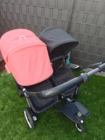 Bugaboo Donkey 5 Duo – Uitstekende staat + accessoires, Verstelbare duwstang, Bugaboo, Zo goed als nieuw, Ophalen