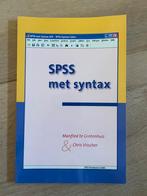 SPSS met Syntax, Boeken, Ophalen of Verzenden, Beta, Nieuw, WO