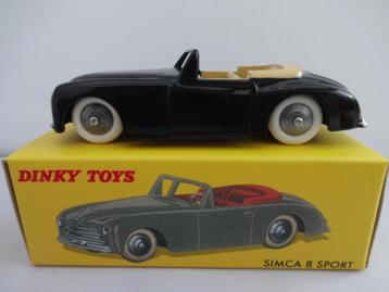 Simca 8 Sport zwart nr: 24S van Dinky Toys schaal 1/43