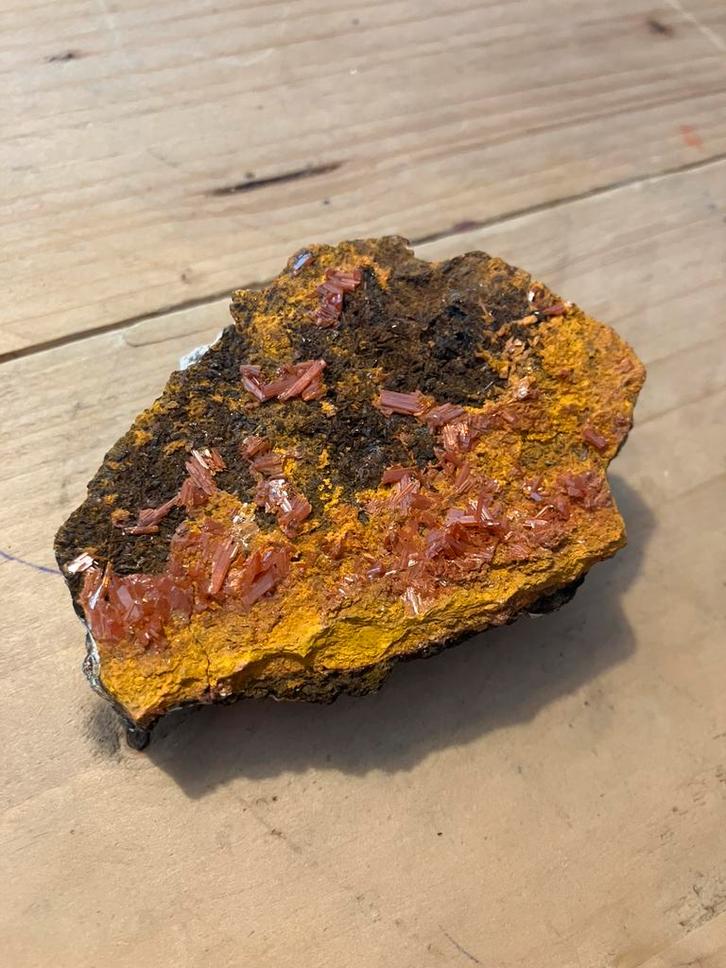 Uniek stuk crocoiet, Verzamelen, Mineralen en Fossielen, Ophalen of Verzenden