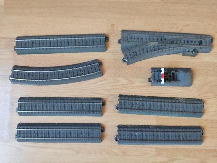 Märklin 24611 24224 24977 24172 24188 H0 rails wissel trein, Hobby en Vrije tijd, Modeltreinen | H0, Gebruikt, Rails, Wisselstroom