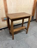 Eiken Bijzettafel / Nachtkastje met Onderblad, Antiek en Kunst, Ophalen