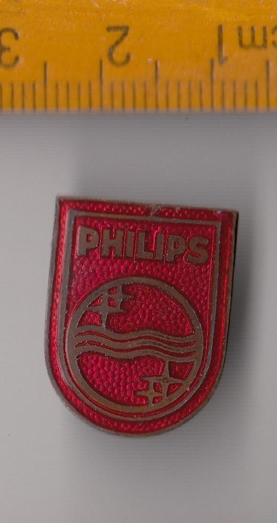 Philips Radio embleem logo schildje emaille A, Antiek en Kunst, Antiek | Tv's en Audio, Ophalen of Verzenden