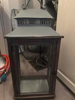 Groot mooi houten windlicht, Ophalen, Zo goed als nieuw, Bruin, Hout