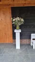 Twee witte zuilen / pilaren voor bloemenvaas of bruiloft, Huis en Inrichting, Woonaccessoires | Zuilen en Pilaren, Ophalen of Verzenden