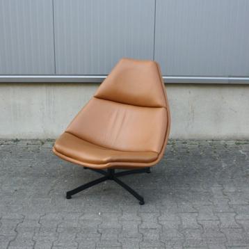 Artifort F512 draaifauteuil | camel leder | Als nieuw ! beschikbaar voor biedingen