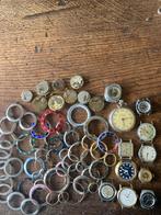 Partij mechanische horloges/uurwerken/kastringen/bezels., Ophalen of Verzenden, Gebruikt