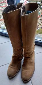 Mexx Licht bruine suède laarzen mt 41, Ophalen, Hoge laarzen, Mexx, Bruin