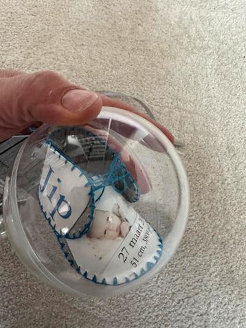 Origineel geboortecadeau, schoen van geboortekaartje beschikbaar voor biedingen