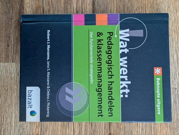Beknopte uitgave wat werkt: pedagogisch handelen en klassenm, Boeken, Schoolboeken, Zo goed als nieuw, Nederlands, Overige niveaus