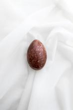 Vintage Rood Marmeren Decoratie Ei, Ophalen of Verzenden, Mineraal
