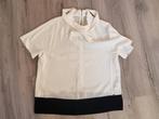 Marccain blouse wit met zwart maat N 5 L, Ophalen of Verzenden, Nieuw, Maat 38/40 (M), Wit