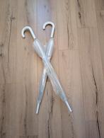 2 Transparante Paraplu's - Bruiloft, Sieraden, Tassen en Uiterlijk, Paraplu's, Ophalen, Zo goed als nieuw