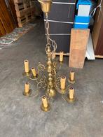 Plafondlamp / Hanglamp met 9 Fittingen, Huis en Inrichting, Lampen | Kroonluchters, Ophalen of Verzenden, Gebruikt, Metaal