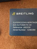 Breitling Superocean Heritage 44 (zwart/rose 18k gold), Breitling, Goud, Ophalen of Verzenden, Zo goed als nieuw