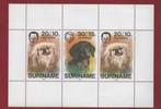 Fauna - Dieren - Honden - Suriname - Blok 17 - postfris, Ophalen of Verzenden, Postfris, Dier of Natuur