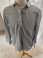 Blauw- wit gestippelde blouse, Kleding | Dames, Blouses en Tunieken, Blauw, Maat 46/48 (XL) of groter, Ophalen of Verzenden, Zo goed als nieuw