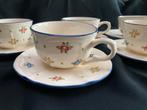 Zeller Fayencerie 'Petit Rose' Theekopjes (6 stuks), Antiek en Kunst, Antiek | Servies los, Ophalen of Verzenden