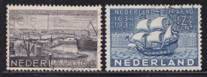 307 - Nederland nvph 267/268 gestempeld , Curaçao, Postzegels en Munten, Postzegels | Nederland, Gestempeld, T/m 1940, Verzenden
