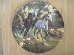 Wandbord paarden natuur Mike Jaroszko Fürstenberg bord Duits, Ophalen of Verzenden