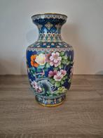 Chinese Cloisonné Vaas met Bloemen, Ophalen of Verzenden