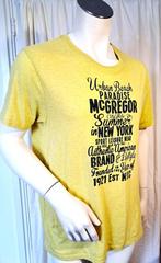 MCGREGOR🧐  stretch ronde hals t shirt mt L, Maat 52/54 (L), Geel, Zo goed als nieuw, Verzenden