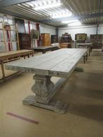 Oer 11421 vintage grenenhouten 3 meter lange kloostertafel, Huis en Inrichting, Tafels | Eettafels, Ophalen, 200 cm of meer, Vijf personen of meer