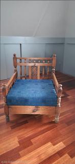 Stoel, massief spaans eiken stoel (set van 2), Ophalen, Gebruikt, Twee, Bruin