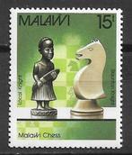 Malawi 1988 Schaakspel pion paard houtsnijwerk pfris, Verzenden, Overige landen, Postfris