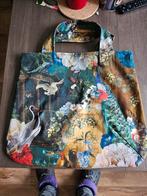 Zelfgemaakte draagtas/ shopper, 2 kanten draagbaar.  Vogels., Ophalen of Verzenden, Zo goed als nieuw, Shopper