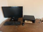 Complete Thuiswerkplek - Scherm, Toetsenbord, Muis, Computers en Software, Monitoren, Ophalen, Full HD, 60 Hz of minder, Gebruikt