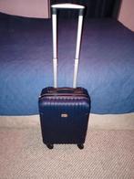 Blauwe Trolley Koffer - Zo Goed Als Nieuw, Uitschuifbare handgreep, Hard kunststof, Minder dan 50 cm, Ophalen of Verzenden