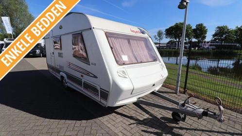 Beyerland Sprinter Sport 450 EB Enkele bedden - 935KG, Caravans en Kamperen, Caravans, Bedrijf, tot en met 3, 750 - 1000 kg, Treinzit