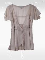 Stella McCartney x H&M Elegante wikkelblouse in zilver M 38, Ophalen of Verzenden, Zo goed als nieuw