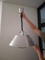 Vintage industriële hanglamp te koop, Ophalen, Gebruikt, Metaal, Minder dan 50 cm