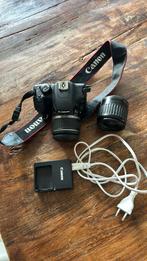 Canon EOS 1000D met groothoeklens + extra's, Gebruikt, Spiegelreflex, Canon, Ophalen of Verzenden